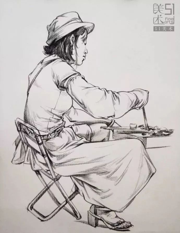 人物速写三种姿势站姿坐姿蹲姿哪种最难画