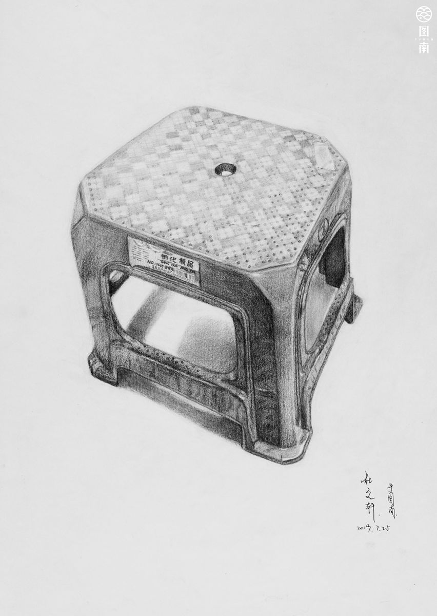 高一学生作品:精微素描写生
