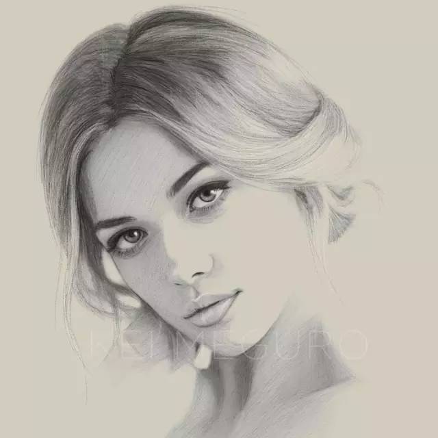 这么美的素描头像你确定不点进来