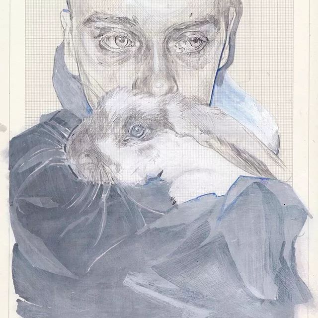 忧郁的素描,独特的美感把我吸引
