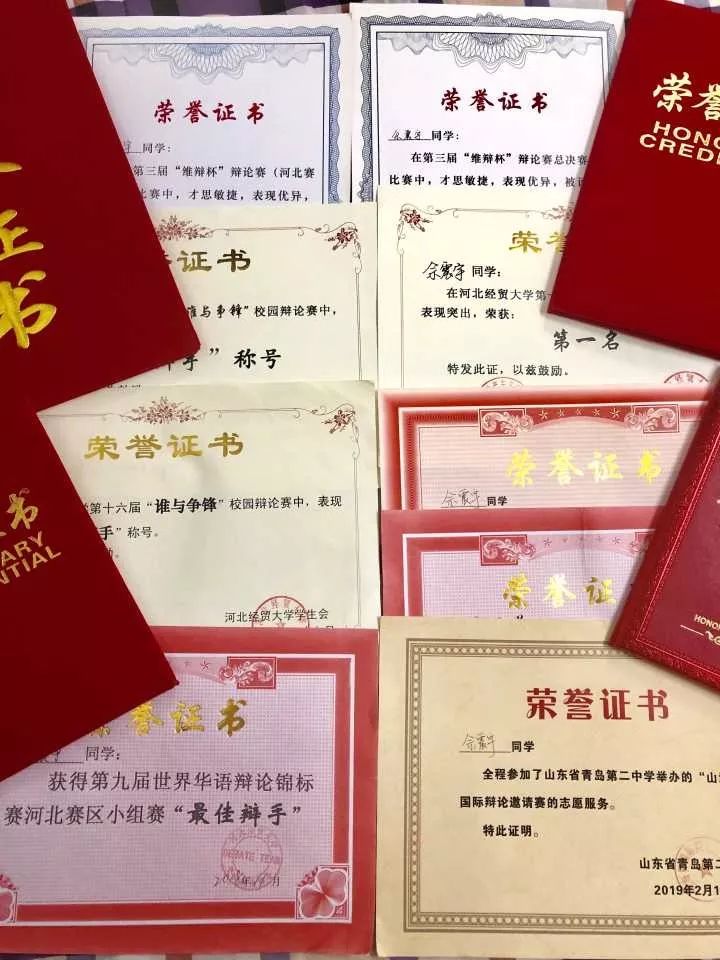 最佳辩手2017级河北经贸大学新生杯亚军第十七届河北经贸大学辩论赛