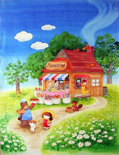 艺术家小谷悦子童趣插画欣赏_绘画资源_零二七艺考